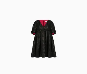 BABYDOLL DRESS WITH BOW DETAIL SLEEVES
