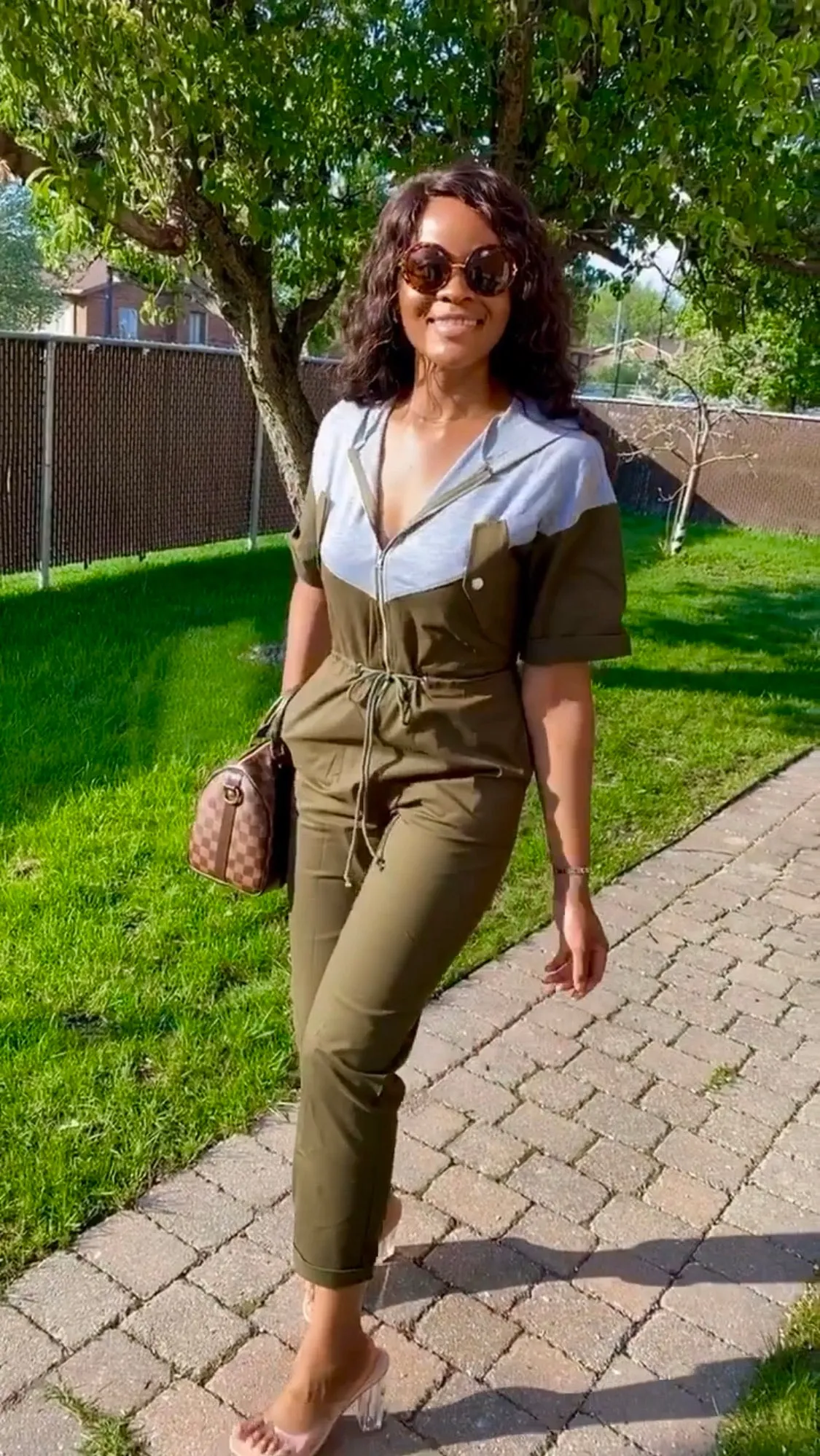 BLOCK PARTY HOODED JUMPSUIT