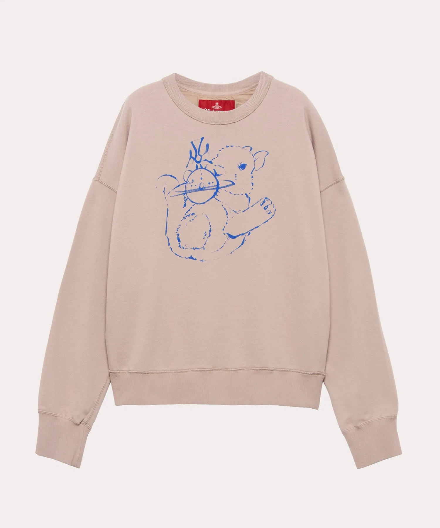 BUNNY ORB コットン裏毛 クルーネックトップ