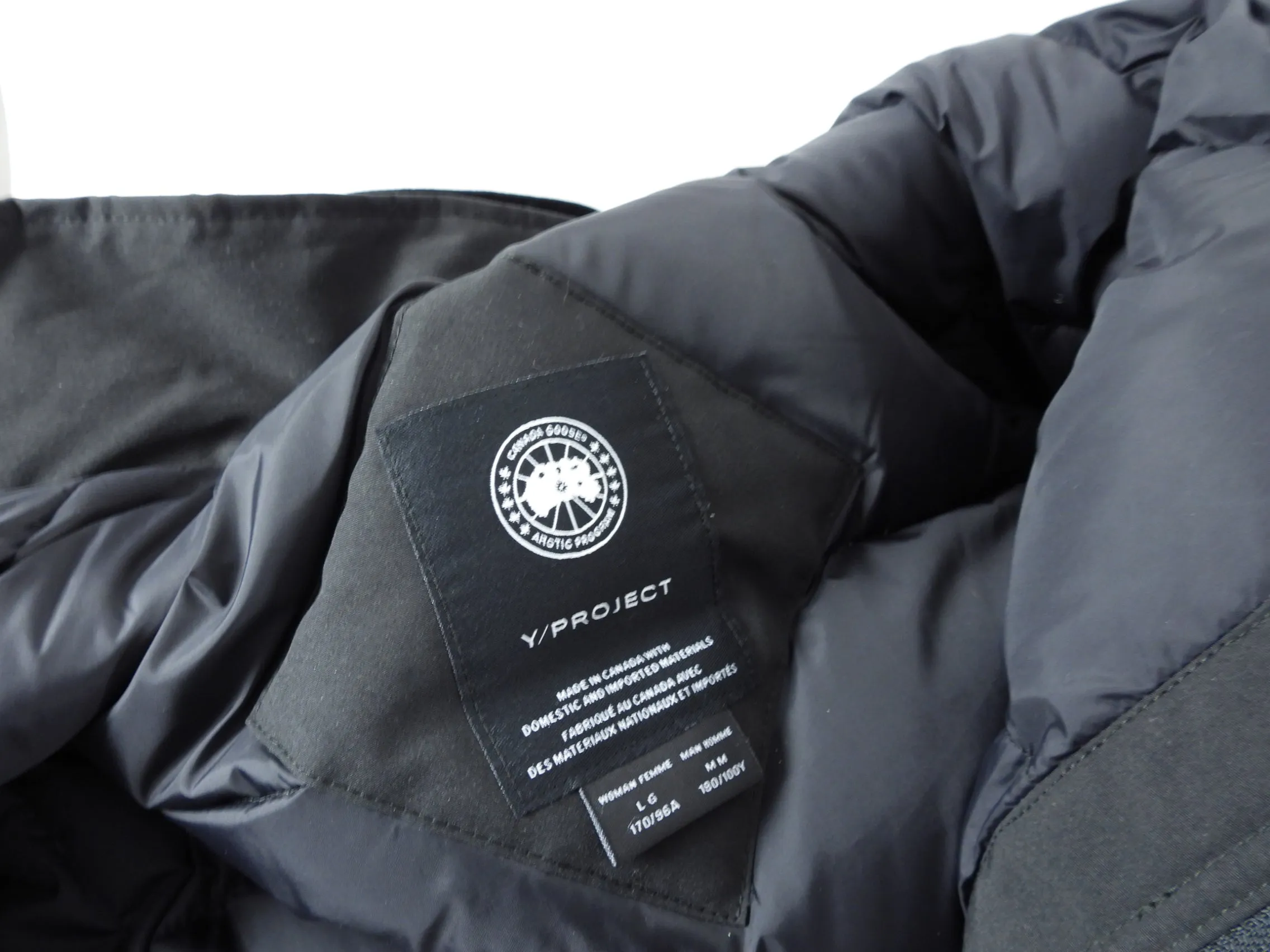 Canada Goose x Y Project Unisex Black Constable Parka - Womens L / Mens M