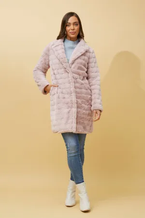 Caroline Morgan Faux Fur Teddy Coat