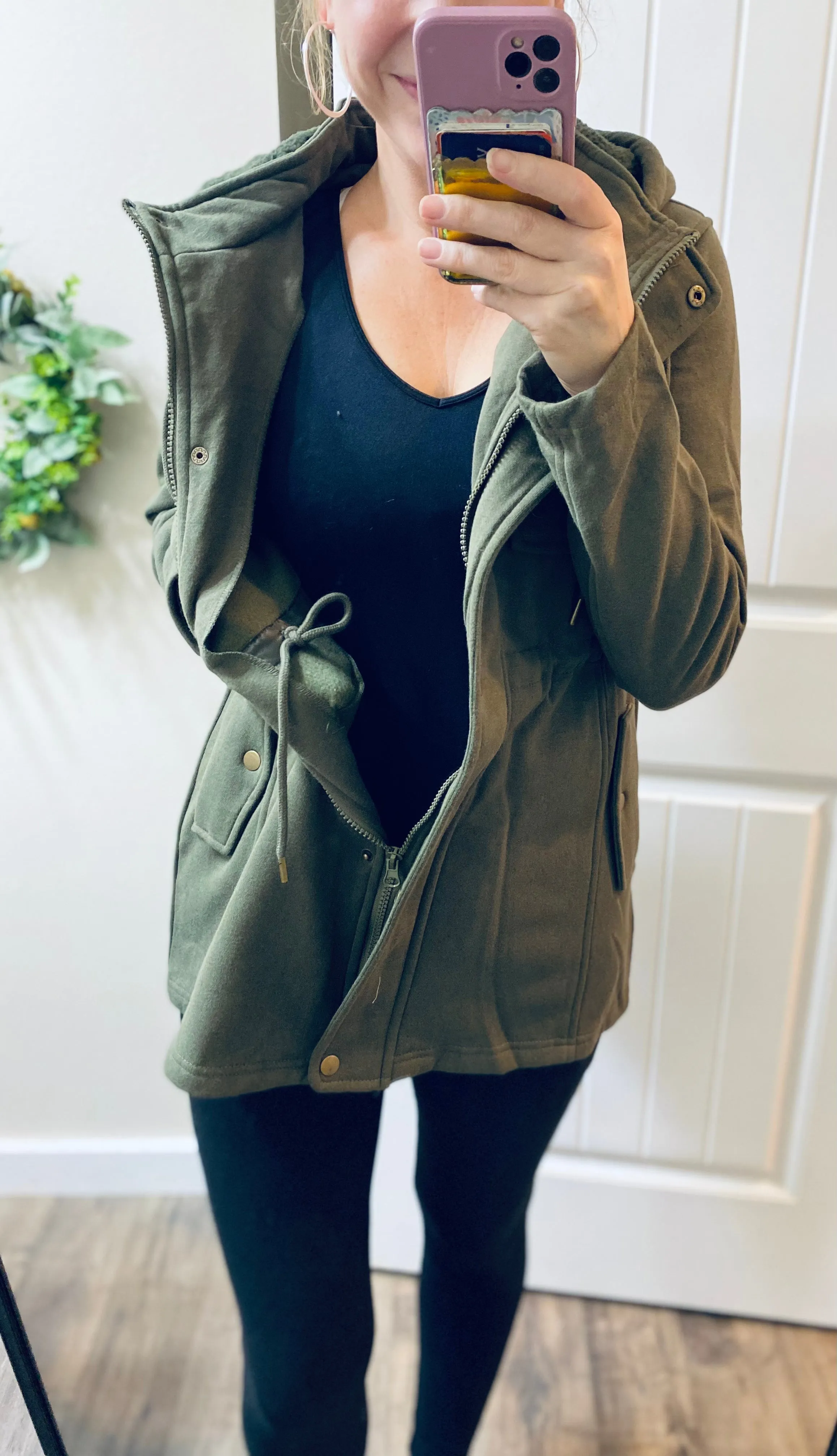 Charcoal or Olive Utility Jacket