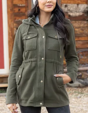 Charcoal or Olive Utility Jacket