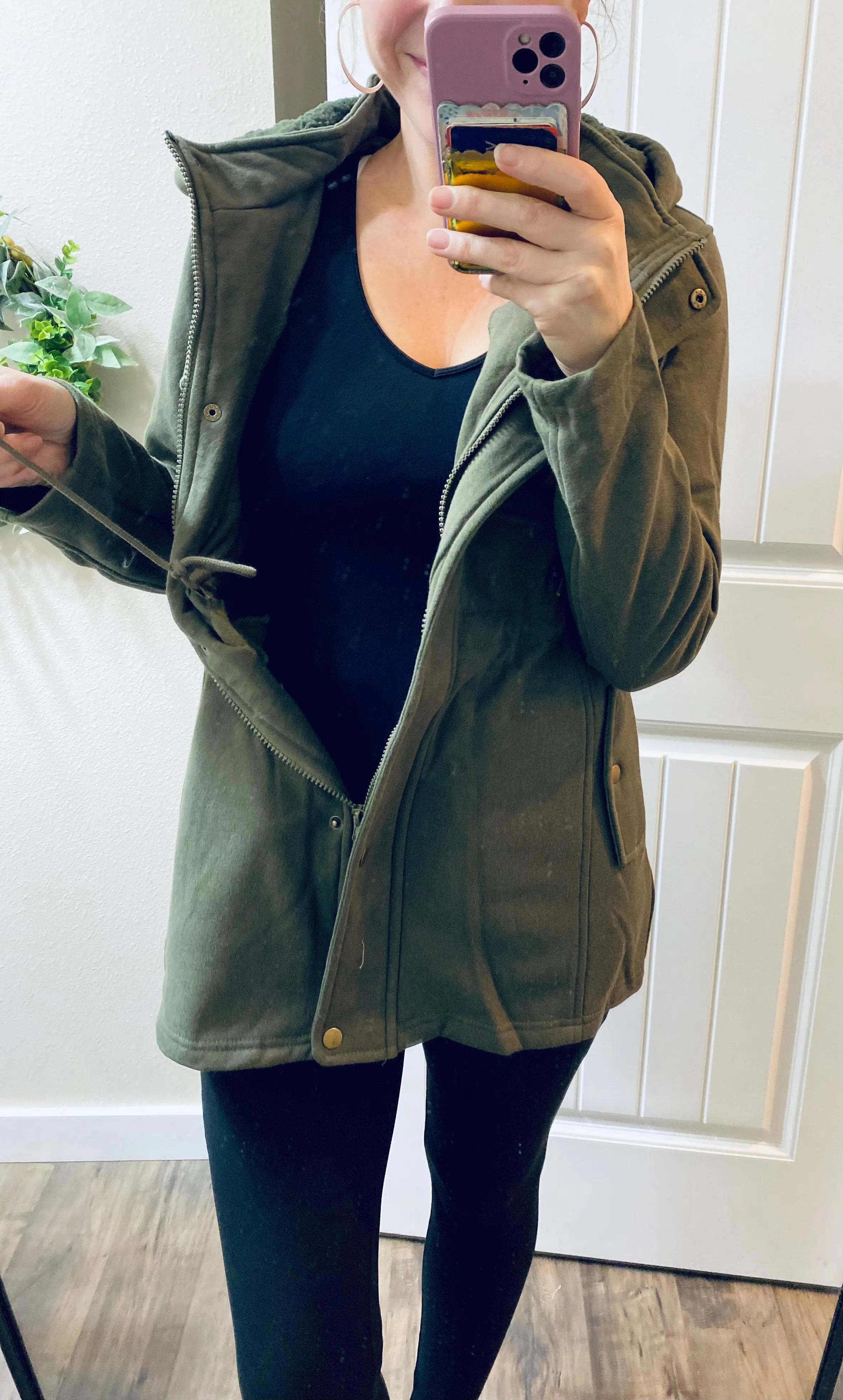 Charcoal or Olive Utility Jacket