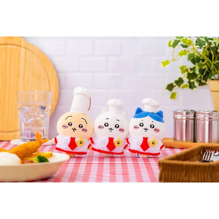 Chiikawa Restaurant Cook Plush Keychain