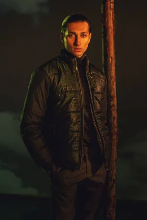 CROCODILE GREEN PARKA JACKET