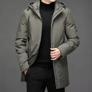 Dave Parka | Eleganter langer wasserdichter Wintermantel für Herren