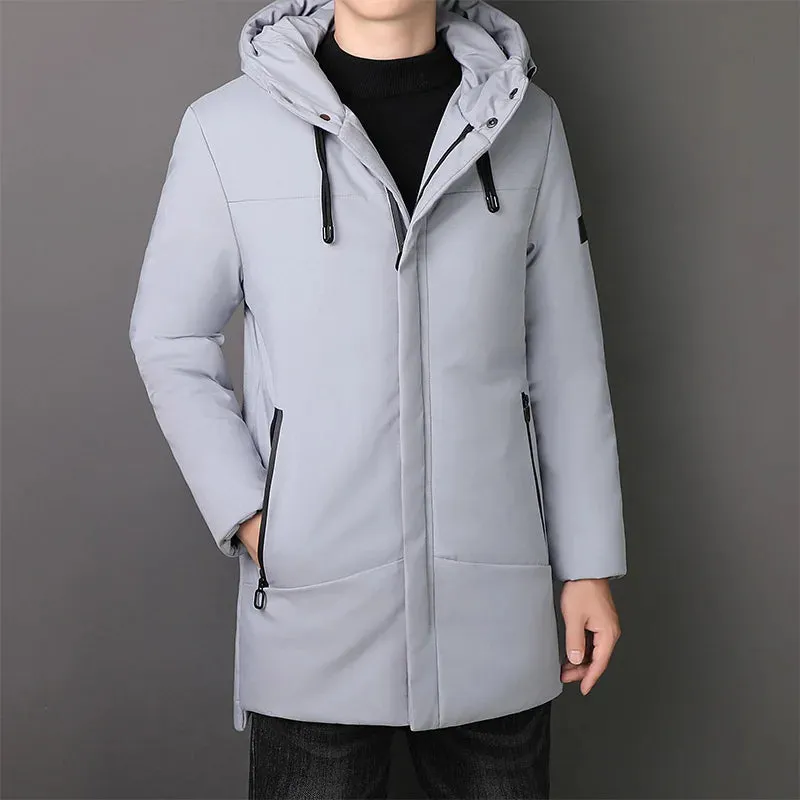 Dave Urban Parka | Langer eleganter warmer wasserdichter Wintermantel für Herren für kalte Tage