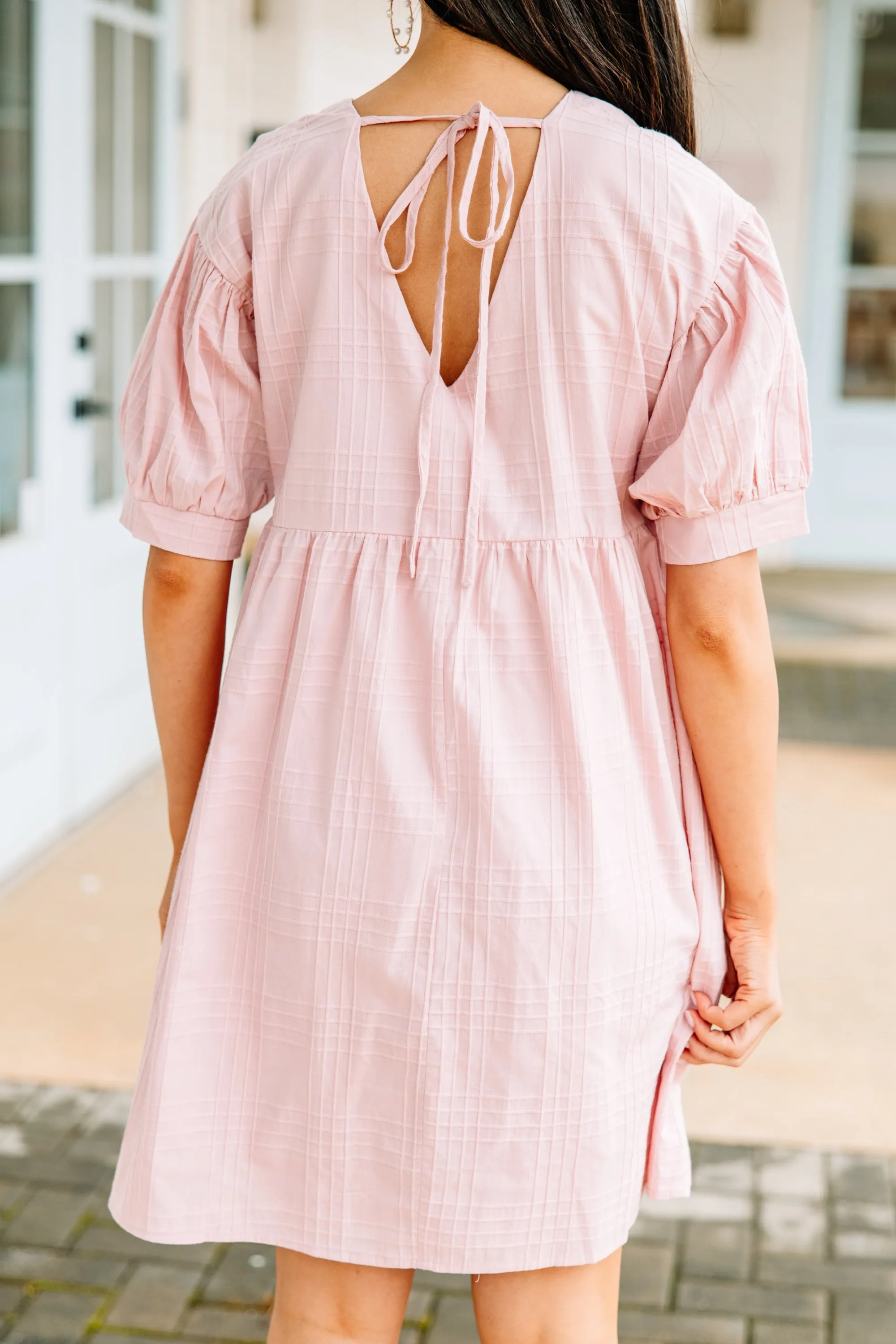 Do Yourself A Favor Blush Pink Babydoll Dress