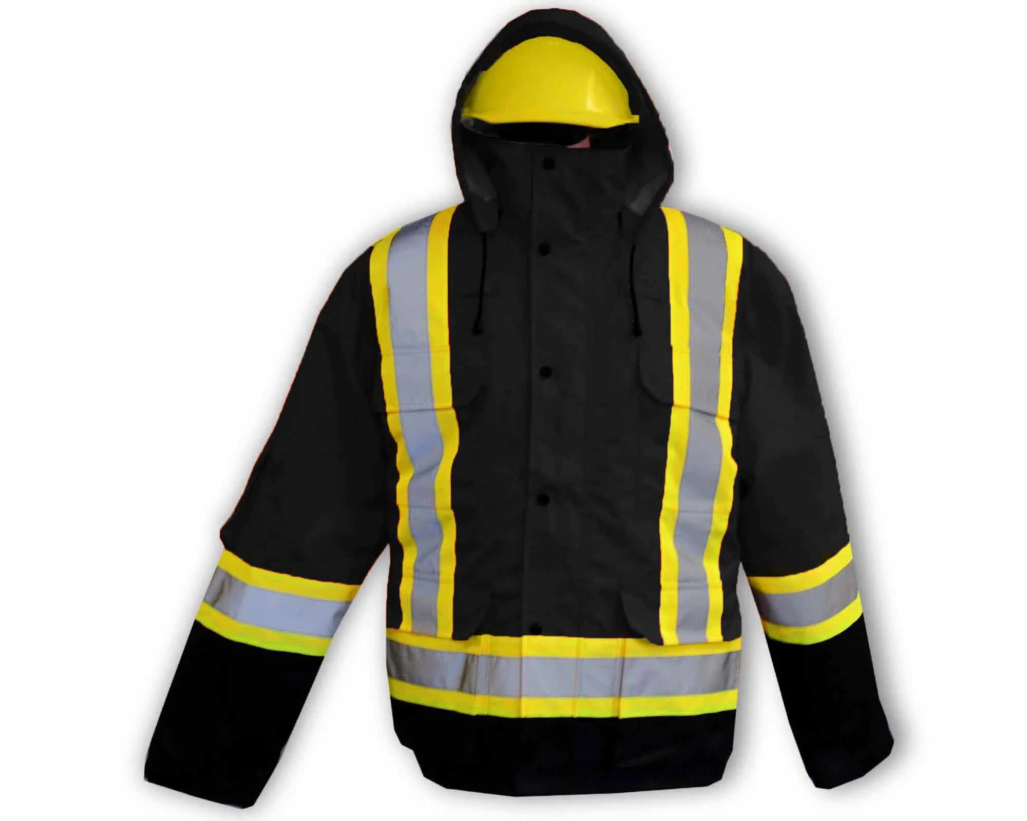 Hi Vis Jacket with Reflective Stripes