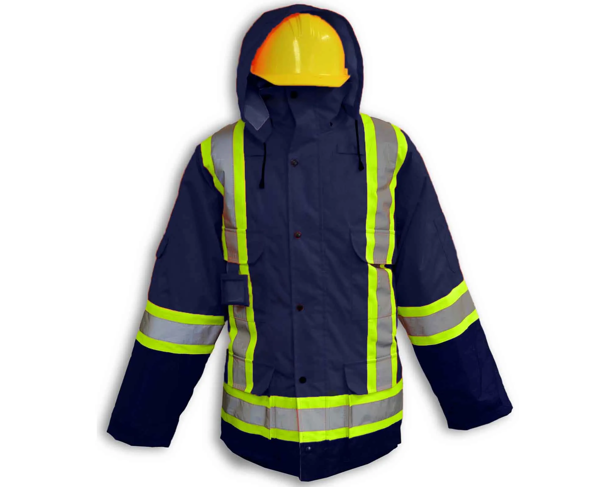 Hi Vis Jacket with Reflective Stripes