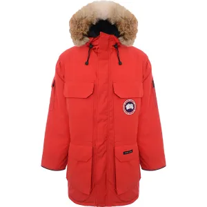 Mens Canada Goose Expedition Parka in Red