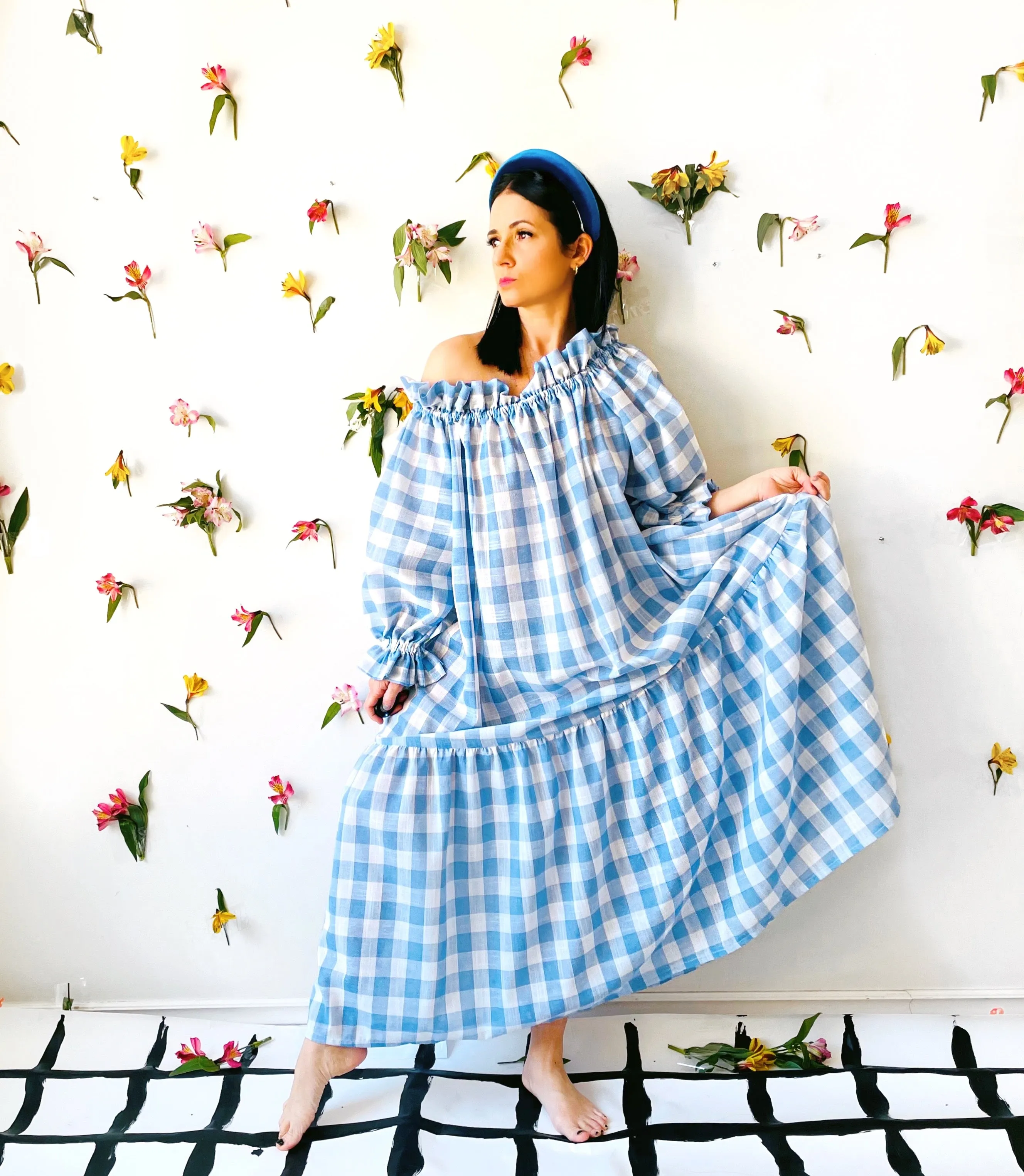 Nikita Day Gown in Provence Blue ( maxi & mini )