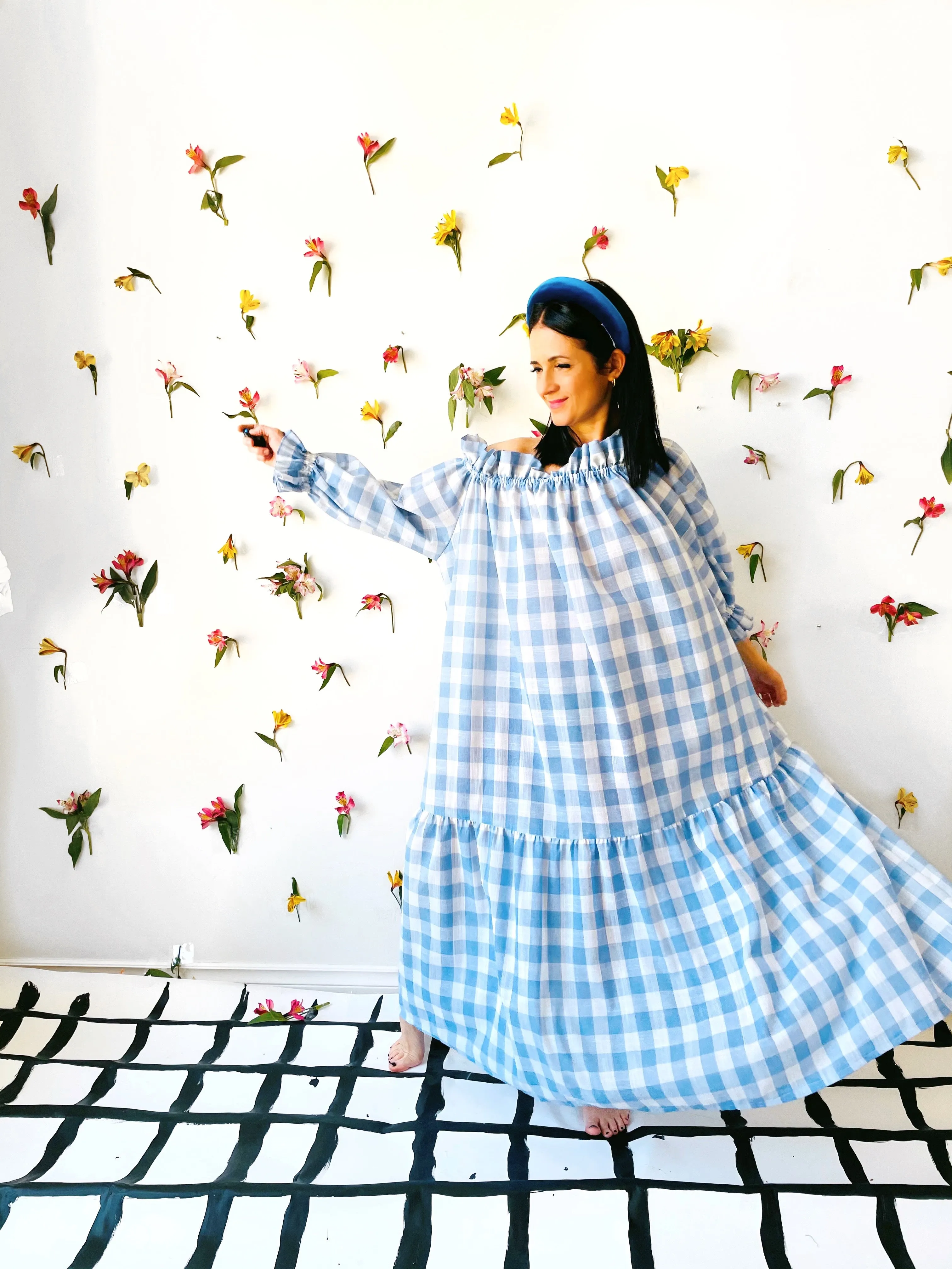 Nikita Day Gown in Provence Blue ( maxi & mini )