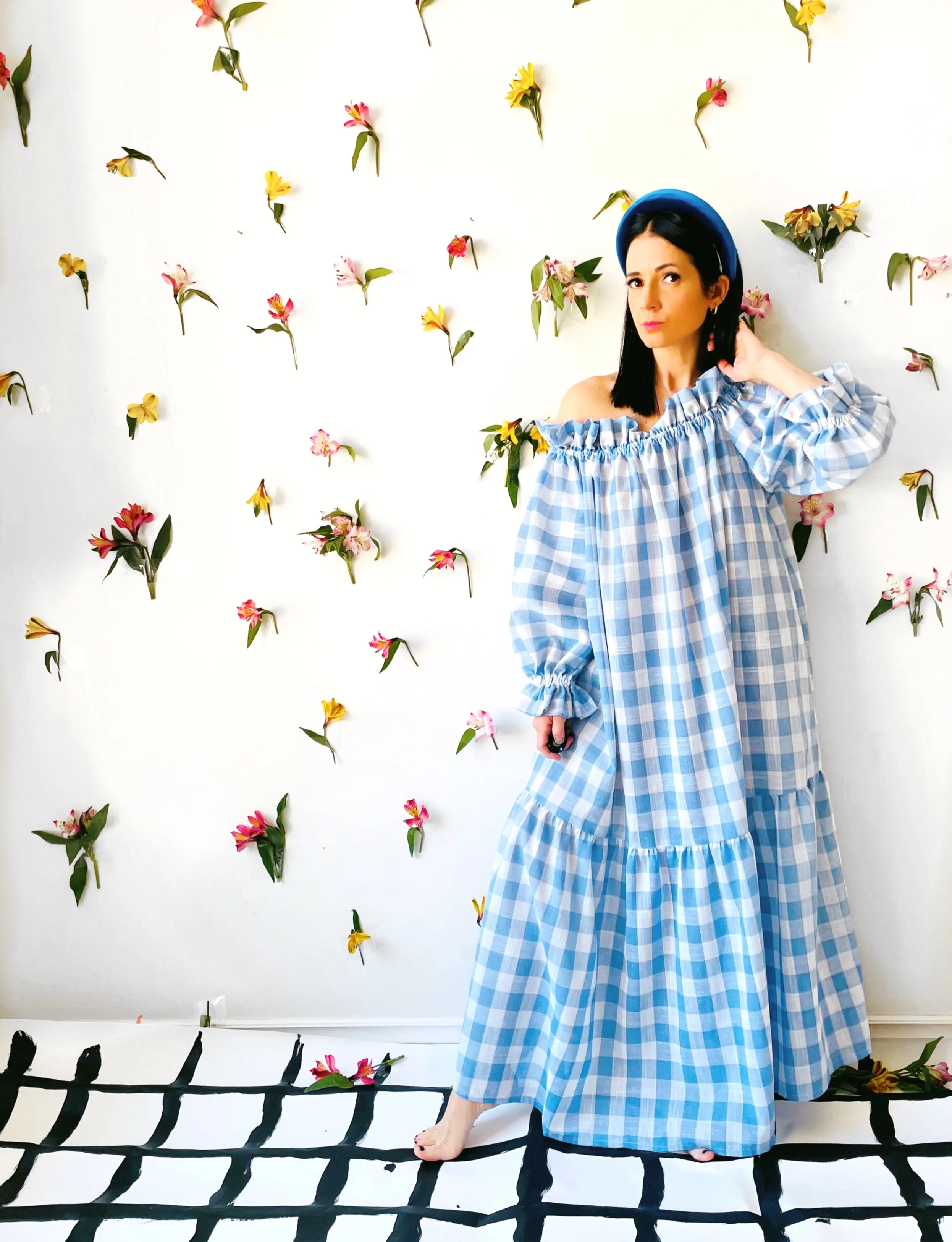 Nikita Day Gown in Provence Blue ( maxi & mini )
