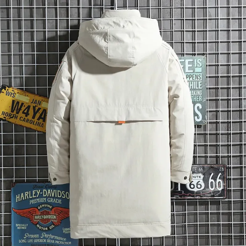 Norhehr - Parka Winterjas Heren – Lang Model met Capuchon en Meerdere Zakken