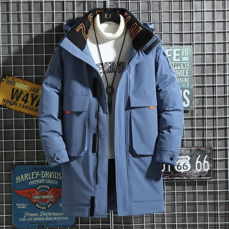 Norhehr - Parka Winterjas Heren – Lang Model met Capuchon en Meerdere Zakken