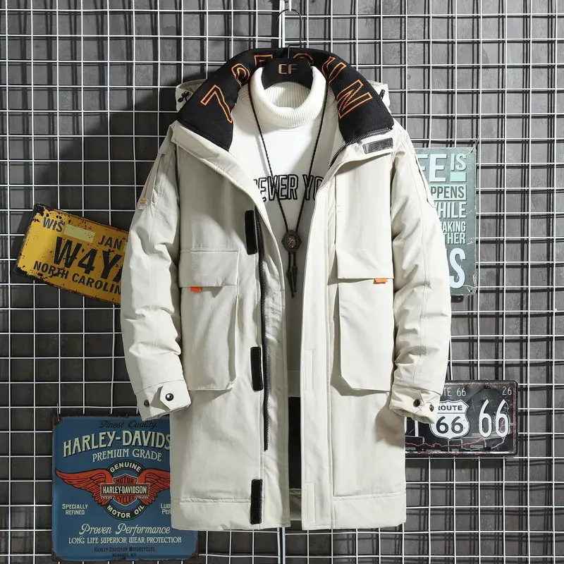 Norhehr - Parka Winterjas Heren – Lang Model met Capuchon en Meerdere Zakken
