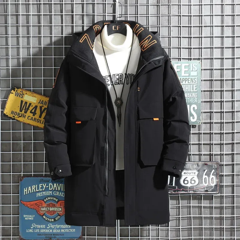 Norhehr - Parka Winterjas Heren – Lang Model met Capuchon en Meerdere Zakken