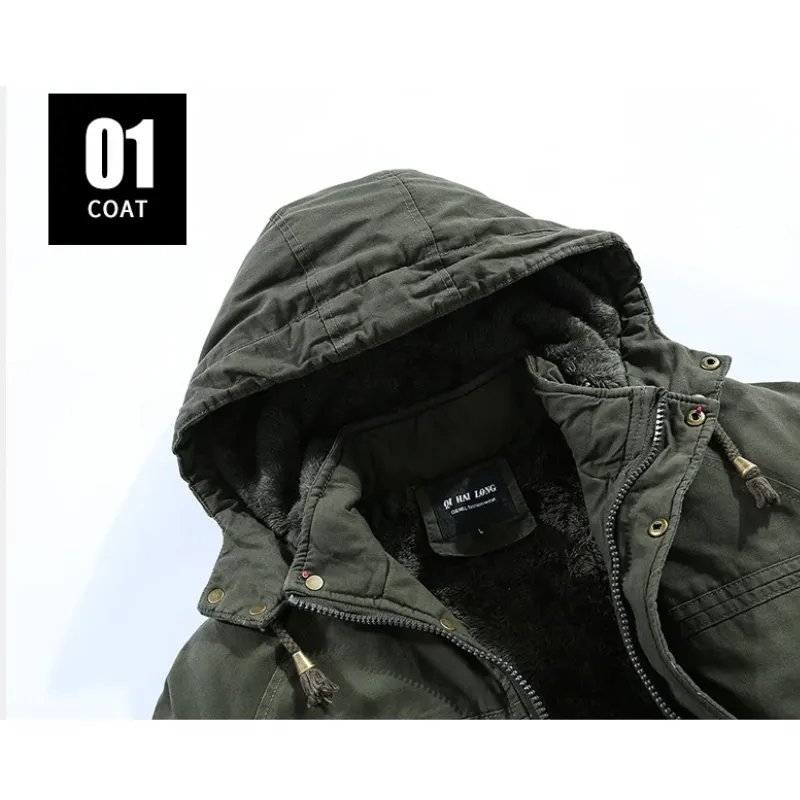 Norpeak - Lichte Parka Winterjas Heren met Zachte Voering en Capuchon