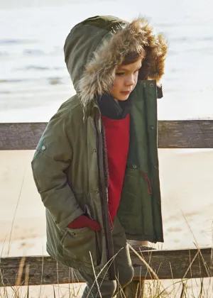 Parka carapuço de pelo Mini Menino Mayoral
