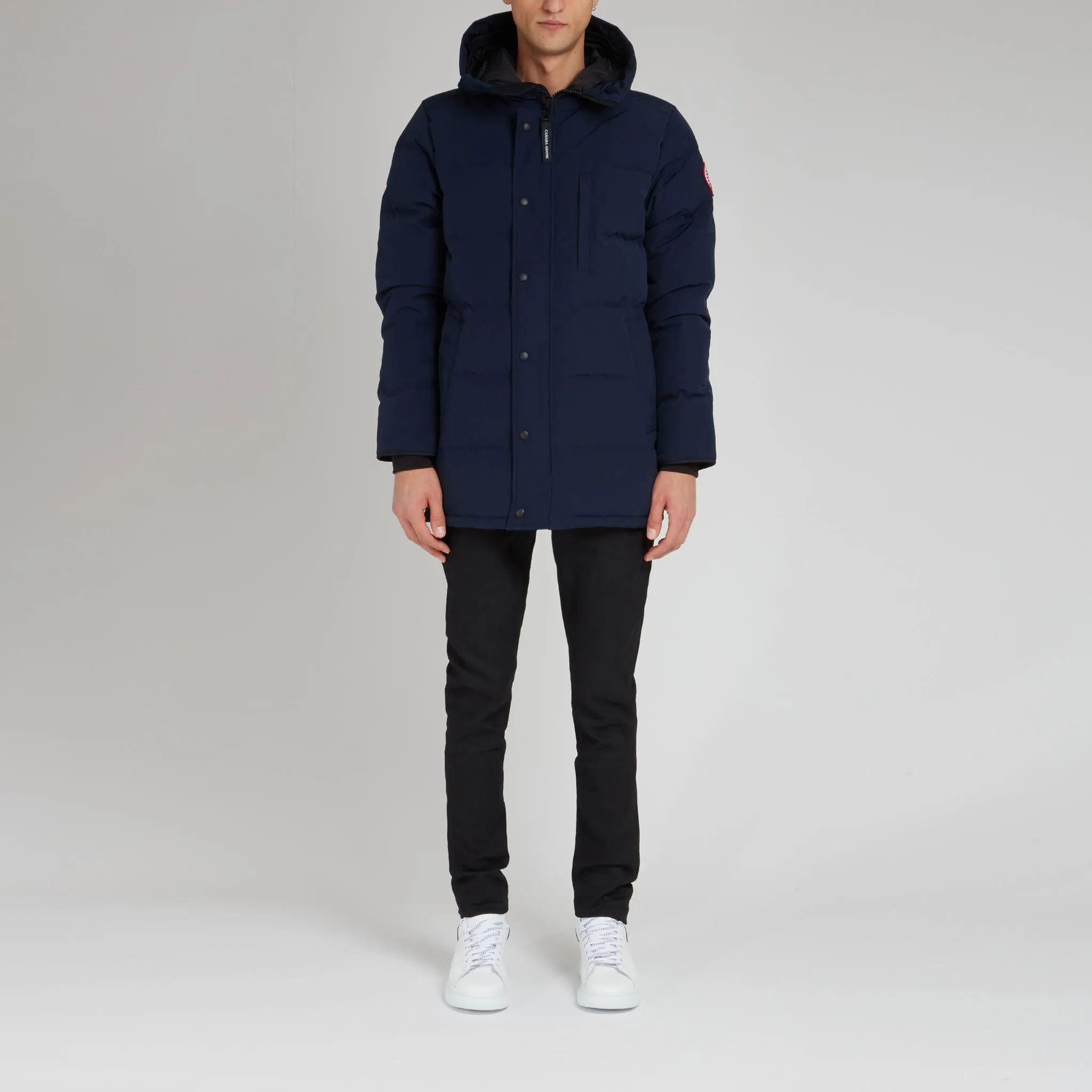 Parka "Carson" in tessuto blu