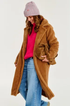 Sandy Cloud Teddy Coat