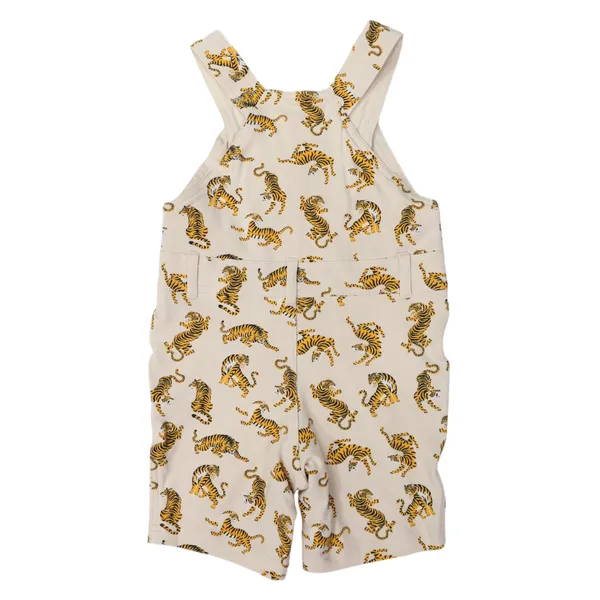 Tiger Print Cotton Overall Tapioca