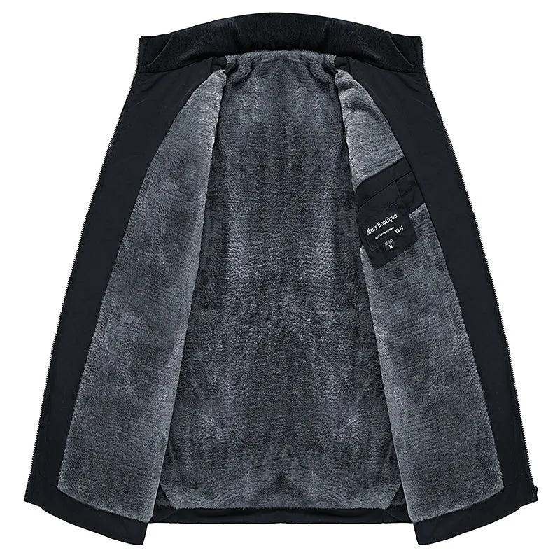 Tommy™ dikke waterdichte patchwork met opstaande kraag parka winterjas