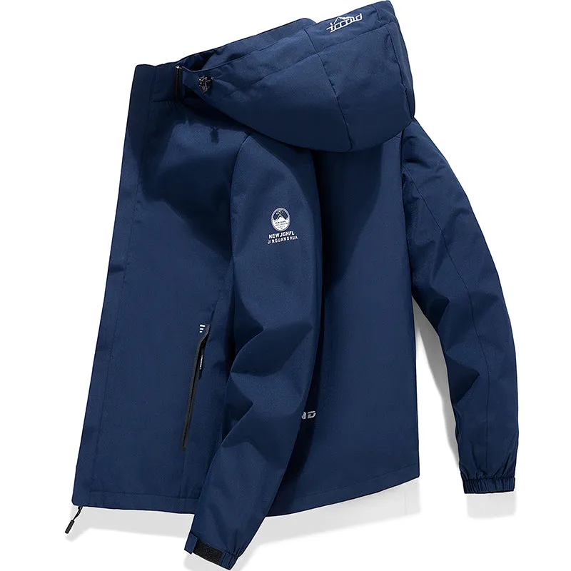Tommy™ logo print capuchon waterdicht met rits parka winterjas