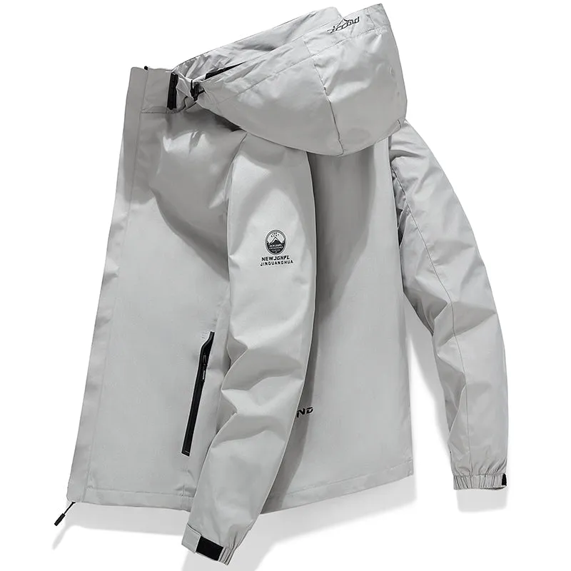 Tommy™ logo print capuchon waterdicht met rits parka winterjas