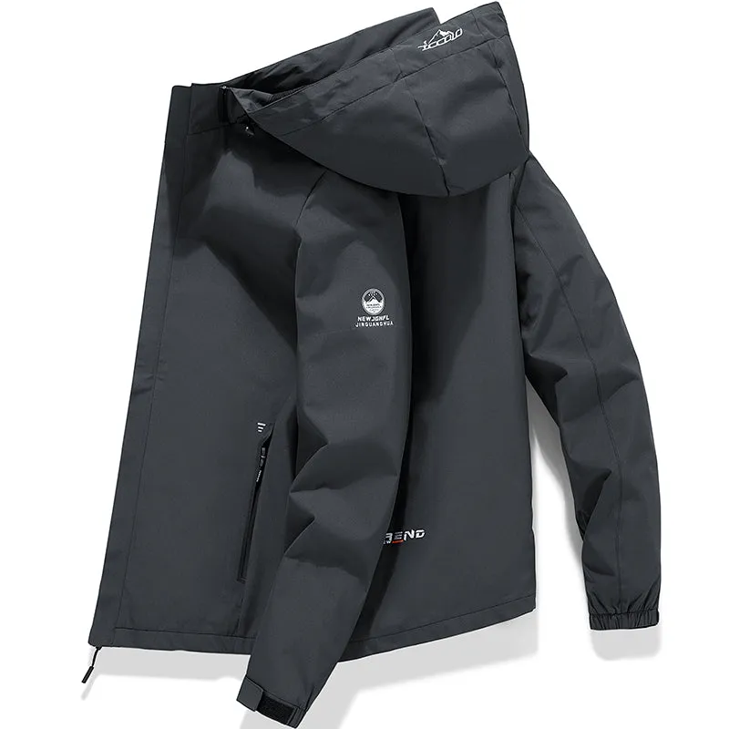Tommy™ logo print capuchon waterdicht met rits parka winterjas