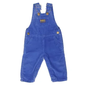 VINTAGE OSH KOSH B'OSH CORDUROY VESTBAK OVERALL SIZE 6/9 MOS KIDS 1980S MADE USA