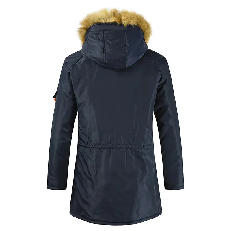 Vrykenz - Winterjas Heren Parka met Bontkraag, Warm Gevoerd en Meerdere Zakken