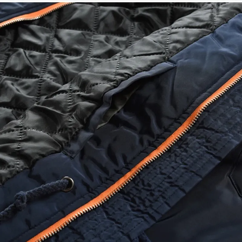 Vrykenz - Winterjas Heren Parka met Bontkraag, Warm Gevoerd en Meerdere Zakken