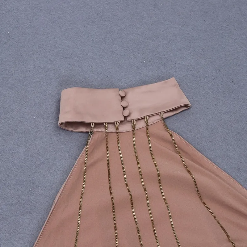 Women's Summer Midi Sheath Strapless Dress