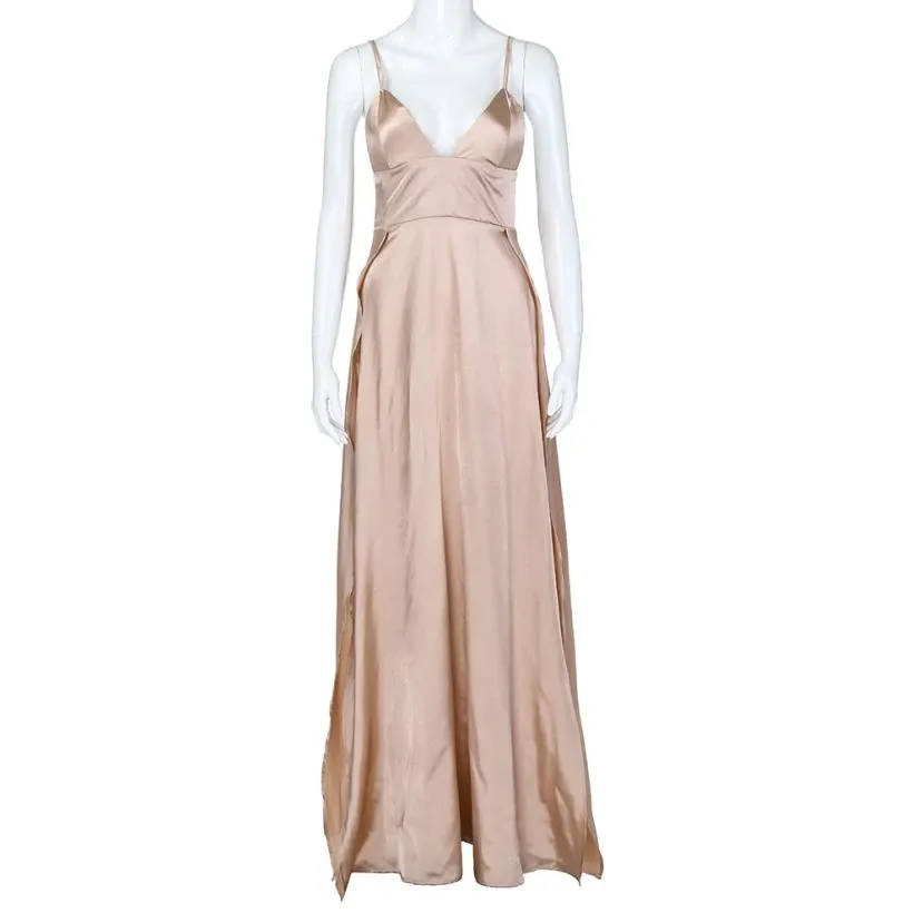 Women's Summer Sleeveless V-Neck Maxi Dress