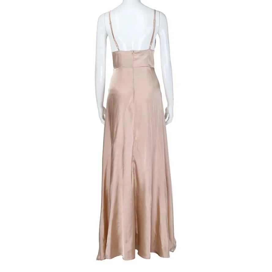Women's Summer Sleeveless V-Neck Maxi Dress